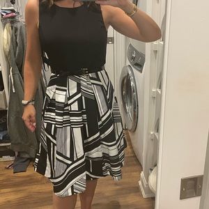 Tommy Hilfiger Black Grosgrain Belted Dress NWT Size 6